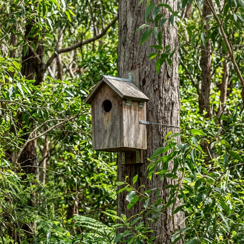 Animal nesting box installed as a humane alternative to a Altona Meadows roof cavity